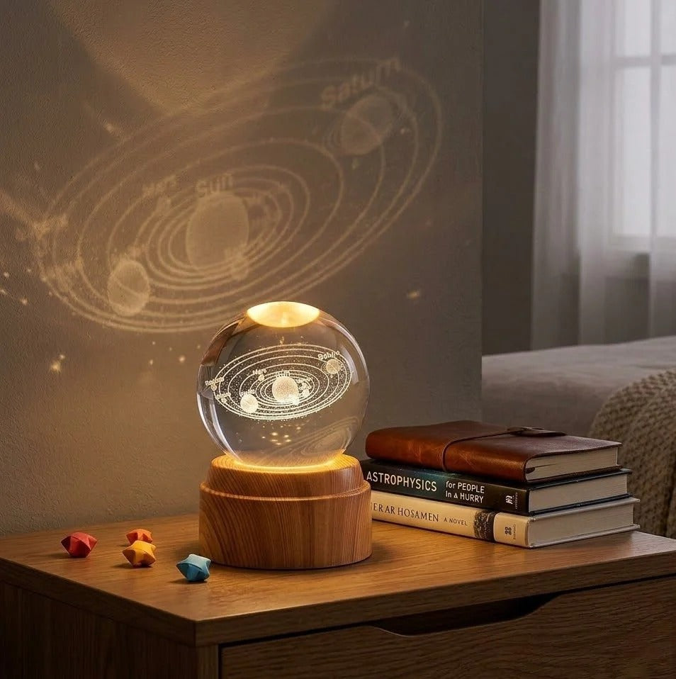 Crystal Ball Night Light – LED Decorative Lamp
