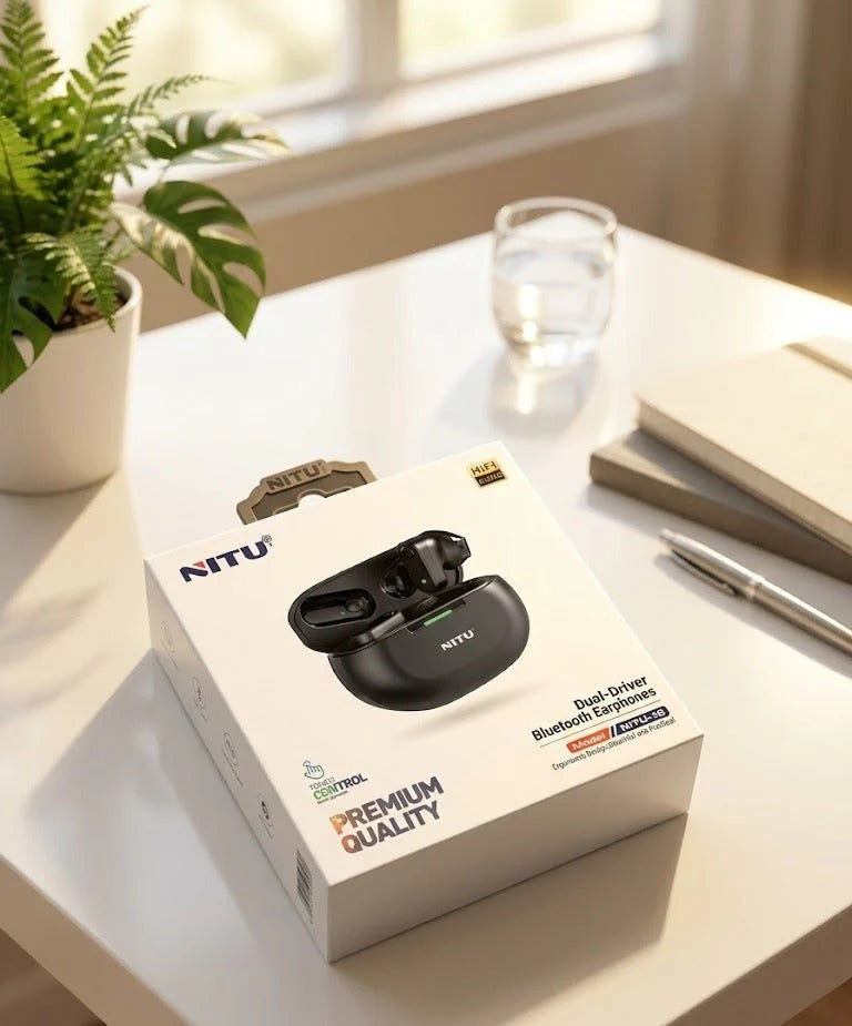 Nitu Dual-Driver Bluetooth Earphones (TWS)