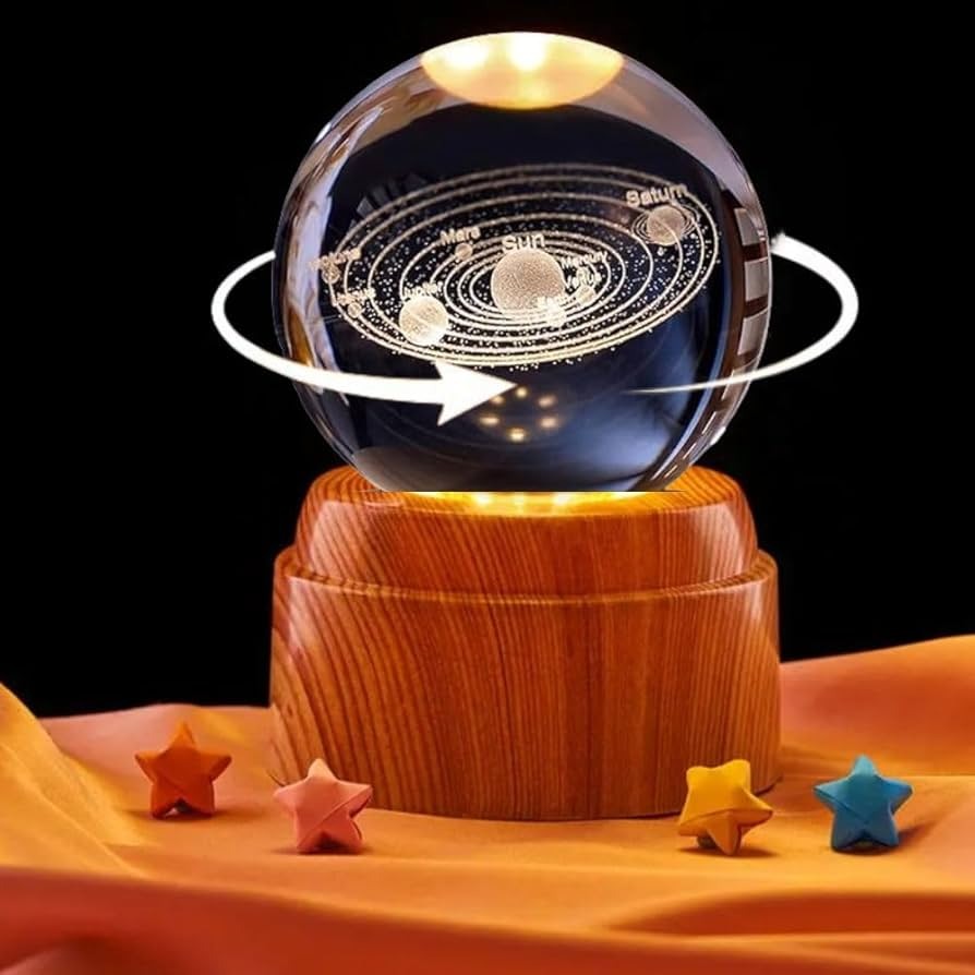 Crystal Ball Night Light – LED Decorative Lamp